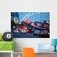 City traffic night blurred Wall Mural
