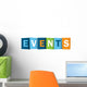 EVENTS icon (word calendar coming up corporate) Wall Decal