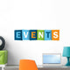 EVENTS icon (word calendar coming up corporate) Wall Decal