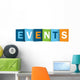 EVENTS icon (word calendar coming up corporate) Wall Decal