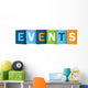 EVENTS icon (word calendar coming up corporate) Wall Decal