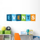 EVENTS icon (word calendar coming up corporate) Wall Decal