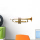 golden brass trumpet Wall Decal