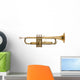 golden brass trumpet Wall Decal