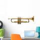 golden brass trumpet Wall Decal