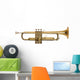 golden brass trumpet Wall Decal