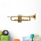 golden brass trumpet Wall Decal