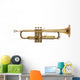 golden brass trumpet Wall Decal