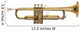golden brass trumpet Wall Decal