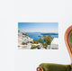 White architecture on Santorini island, Greece Wall Mural