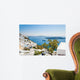 White architecture on Santorini island, Greece Wall Mural