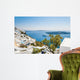 White architecture on Santorini island, Greece Wall Mural