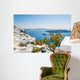 White architecture on Santorini island, Greece Wall Mural