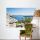 White architecture on Santorini island, Greece Wall Mural