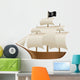 Pirate Ship Vector Illustration Wall Decal