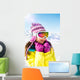 Winter Sports Chick Wall Mural
