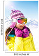 Winter Sports Chick Wall Mural