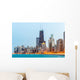 Chicago at dusk Wall Mural