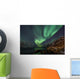 Incredible Aurora Borealis over night sky in Arctic Wall Mural