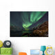 Incredible Aurora Borealis over night sky in Arctic Wall Mural