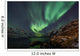 Incredible Aurora Borealis over night sky in Arctic Wall Mural