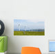 Wind turbines on a wind farm in Galicia, Spain Wall Mural
