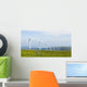 Wind turbines on a wind farm in Galicia, Spain Wall Mural