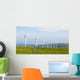 Wind turbines on a wind farm in Galicia, Spain Wall Mural