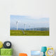 Wind turbines on a wind farm in Galicia, Spain Wall Mural