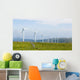 Wind turbines on a wind farm in Galicia, Spain Wall Mural