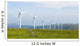 Wind turbines on a wind farm in Galicia, Spain Wall Mural