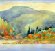 Autumn Lake Wall Decal