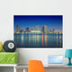 New Orleans Skyline Night Wall Decal