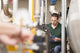 Male Technician Repairing Agriculture Machinery Wall Decal