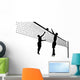 Two Volleyball Players Wall Decal