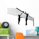 Two Volleyball Players Wall Decal