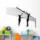 Two Volleyball Players Wall Decal