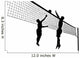 Two Volleyball Players Wall Decal