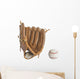 baseball glove and ball isolated on white background Wall Decal