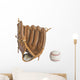 baseball glove and ball isolated on white background Wall Decal