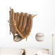baseball glove and ball isolated on white background Wall Decal