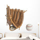 baseball glove and ball isolated on white background Wall Decal