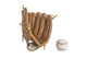 Baseball Glove And Ball Isolated On White Background Wall Decal 2