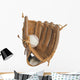baseball glove and ball isolated on white background Wall Decal