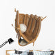baseball glove and ball isolated on white background Wall Decal