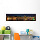 Portland City Skyline Night Scene Panorama Wall Mural