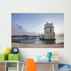 Famous landmark, Tower of Belem, located in Lisbon, Portugal. Wall Mural