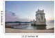 Famous landmark, Tower of Belem, located in Lisbon, Portugal. Wall Mural