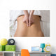 Woman Receiving Back Massage in Spa Center Wall Mural