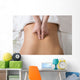 Woman Receiving Back Massage in Spa Center Wall Mural